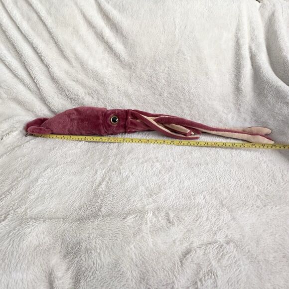 Wild Republic Giant Red Squid Plush Toy Ocean Creature 30” Realistic Octopus - Picture 6 of 7